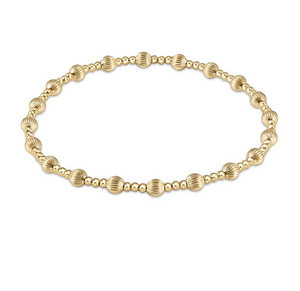 Enewton Dignity Sincerity Pattern 4mm Gold Bead Bracelet