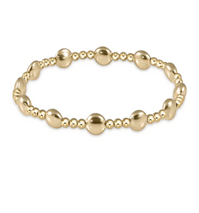 Enewton Honesty Gold Sincerity Pattern 6mm Bead Bracelet