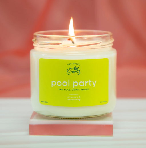 Pool Party Coconut & Pineapple Scented Soy Candle