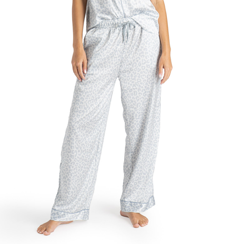 Feline Sleepy Satin Pajama Pants