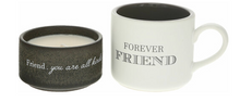 Load image into Gallery viewer, Friend Stacking Mug &amp; Soy Candle Gift Set
