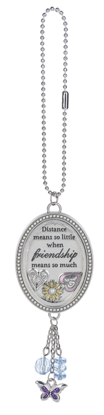 Distance Means So Little When Friendship Means So Much Car Charm