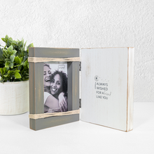 Load image into Gallery viewer, I Always Wished For A Friend Like You - 5.5&quot; x 7.5&quot; Hinged Sentiment Frame (Holds 4&quot; x 6&quot; Photo)

