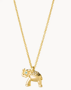 Spartina Gold Go for it Elephant Necklace