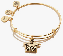 Load image into Gallery viewer, $12. Alex and Ani 2021 Graduation Cap Gold Bangle
