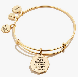 Alex and Ani Guardian Angel IV Bangle in Gold