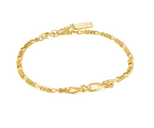 Load image into Gallery viewer, Gold Plated Figaro Chain Bracelet
