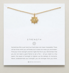 Bryan Anthonys Strength Necklace In Silver or Gold