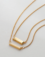 Load image into Gallery viewer, Bryan Anthonys Through Thick and Thin Necklace Set In Silver or Gold
