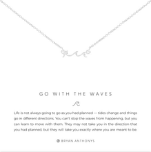 Load image into Gallery viewer, Bryan Anthonys Go with the Waves Necklace In Silver or Gold
