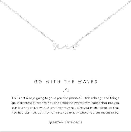 Bryan Anthonys Go with the Waves Necklace In Silver or Gold