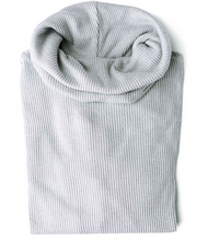 Load image into Gallery viewer, Grey Cowl Neck Lounge Top
