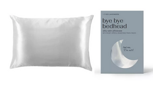 Standard Size Silky Satin Pillowcase In White, Pink or Grey