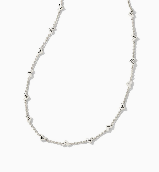 Kendra Scott Haven Silver Heart Necklace Something Different