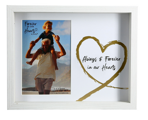 Always and Forever In Our Hearts Shadow Box Frame