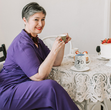 Load image into Gallery viewer, Hello 70, 17oz Geometric Mug
