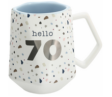 Load image into Gallery viewer, Hello 70, 17oz Geometric Mug
