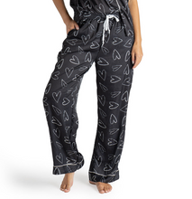 Load image into Gallery viewer, I love Sleep Satin Pajama Pants
