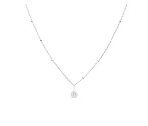 Sterling Silver Mini Initial "D" Necklace