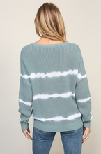 Load image into Gallery viewer, Sage Green Tie Dye Sweater - 50% OFF!
