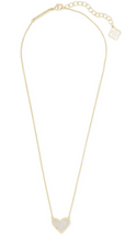Load image into Gallery viewer, Kendra Scott Gold Ari Heart Necklace In Iridescent Drusy
