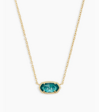 Load image into Gallery viewer, Kendra Scott Gold Elisa Necklace In London Blue
