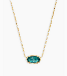 Kendra Scott Gold Elisa Necklace In London Blue