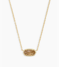 Load image into Gallery viewer, Kendra Scott Gold Elisa Necklace In Orange Citrine (November)
