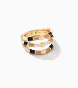 Kendra Scott Gold Essie Triple Band Ring In Neutral Mix - 25% OFF!