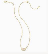 Load image into Gallery viewer, Kendra Scott Grayson Gold Pendant Necklace In Iridescent Drusy
