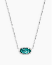 Load image into Gallery viewer, Kendra Scott Silver Elisa Necklace In London Blue
