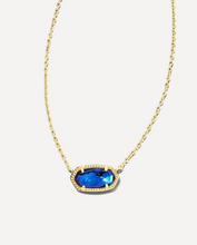 Load image into Gallery viewer, Kendra Scott Elisa Gold Navy Abalone Necklace
