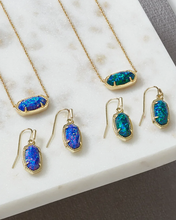Load image into Gallery viewer, Kendra Scott Gold Elisa Necklace In Night Kyocera Opal
