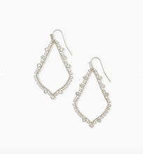 Load image into Gallery viewer, Kendra Scott Sophee Crystal Drop Earrings In Silver
