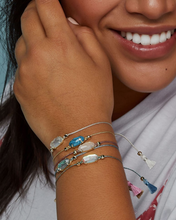 Load image into Gallery viewer, Kendra Scott Everlyne Yellow Cord Friendship Bracelet in Dichroic Glass

