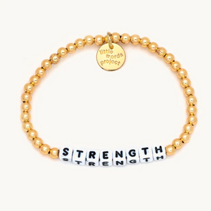Little Words Project Strength Gold Plated Bracelet