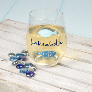 Lakeaholic Stemless Wine Glass 18oz