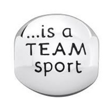 Load image into Gallery viewer, Life Is A Team Sport Sterling Silver Charm - 50% off
