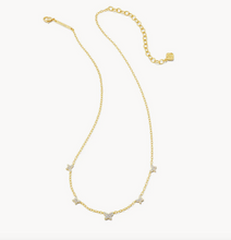 Load image into Gallery viewer, Kendra Scott Gold Lillia Crystal Butterfly Necklace In White Crystal
