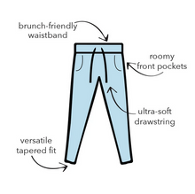 Load image into Gallery viewer, Black Drawstring Lounge Pants
