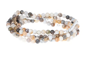 Mexican  Onyx- Stone of Confidence Wrap Bracelet/Necklace