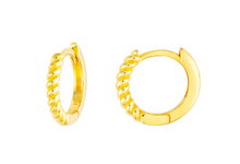 Load image into Gallery viewer, Miley Gold Huggie Earrings

