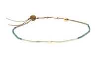 Load image into Gallery viewer, Lotus and Luna Moonstone Goddess Necklace
