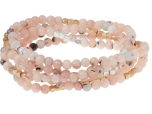 Load image into Gallery viewer, Morganite- Stone of Love and Protection Beaded Wrap Bracelet/Necklace
