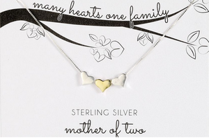 Sterling Silver Mother Of Two Necklace