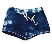 Load image into Gallery viewer, Navy Dyes the Limit Lounge Shorts
