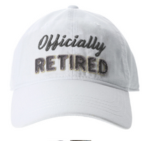 Load image into Gallery viewer, Officially Retired White Adjustable Hat

