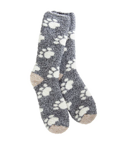 Paw Print Knit Pickin' Super Soft Socks