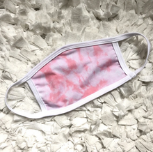 Load image into Gallery viewer, Pink/White Tie Dye Face Mask
