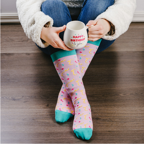 Bubblegum Pink Knee High Socks Hand Dyed Pink Toddler Knee 